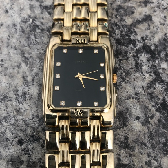 1950s Vintage 14k Gold Geneva Quartz Watch - Picture 1 of 5